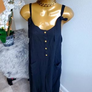 Linen jumpsuit petite